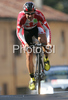 Second placed Svein Tuft of Canada riding during Men elite time trial race of UCI Road Cycling World Championships in Varese, Italy. Men elite time trial of UCI Road cycling World Championships was held in Varese, Italy, on Thursday 25th of September 2008.
