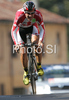 Second placed Svein Tuft of Canada riding during Men elite time trial race of UCI Road Cycling World Championships in Varese, Italy. Men elite time trial of UCI Road cycling World Championships was held in Varese, Italy, on Thursday 25th of September 2008.
