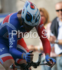 Ninth placed David Millar of Great Britain riding during Men elite time trial race of UCI Road Cycling World Championships in Varese, Italy. Men elite time trial of UCI Road cycling World Championships was held in Varese, Italy, on Thursday 25th of September 2008.
