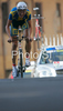 Gustav Larsson of Sweden riding during Men elite time trial race of UCI Road Cycling World Championships in Varese, Italy. Men elite time trial of UCI Road cycling World Championships was held in Varese, Italy, on Thursday 25th of September 2008.
