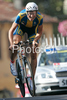Gustav Larsson of Sweden riding during Men elite time trial race of UCI Road Cycling World Championships in Varese, Italy. Men elite time trial of UCI Road cycling World Championships was held in Varese, Italy, on Thursday 25th of September 2008.
