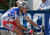Remi Cusin of France riding during Men U23 road race of UCI Road Cycling World Championships in Varese, Italy. Men U23 road race of UCI Road cycling World Championships was held in Varese, Italy, on Friday 26th of September 2008.
