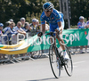 Stefano Pirazzi of Italy riding during Men U23 road race of UCI Road Cycling World Championships in Varese, Italy. Men U23 road race of UCI Road cycling World Championships was held in Varese, Italy, on Friday 26th of September 2008.
