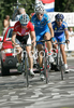 Dominik Nerz of Germany leading group of riders during Men U23 road race of UCI Road Cycling World Championships in Varese, Italy. Men U23 road race of UCI Road cycling World Championships was held in Varese, Italy, on Friday 26th of September 2008.
