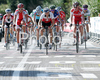 Cyclists riding during Men U23 road race of UCI Road Cycling World Championships in Varese, Italy. Men U23 road race of UCI Road cycling World Championships was held in Varese, Italy, on Friday 26th of September 2008.
