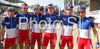 French team before U23 men road race of UCI Road Cycling World Championships in Varese, Italy. U23 men road race of UCI Road cycling World Championships was held in Varese, Italy, on Friday 26th of September 2008.
