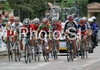 Luise Keller of Germany leading escape group during Women elite road race of UCI Road Cycling World Championships in Varese, Italy. Women Elite road race of UCI Road cycling World Championships was held in Varese, Italy, on Saturday 27th of September 2008.
