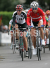 Charlotte Becker of Germany leading escape during Women elite road race of UCI Road Cycling World Championships in Varese, Italy. Women Elite road race of UCI Road cycling World Championships was held in Varese, Italy, on Saturday 27th of September 2008.
