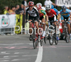 Kristin Armstrong of USA leading escape group during Women elite road race of UCI Road Cycling World Championships in Varese, Italy. Women Elite road race of UCI Road cycling World Championships was held in Varese, Italy, on Saturday 27th of September 2008.

