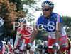  riding during Men elite road race of UCI Road Cycling World Championships in Varese, Italy. Men Elite road race of UCI Road cycling World Championships was held in Varese, Italy, on Sunday 28th of September 2008.

