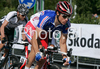 Sylvain Chavanel of France riding during Men elite road race of UCI Road Cycling World Championships in Varese, Italy. Men Elite road race of UCI Road cycling World Championships was held in Varese, Italy, on Sunday 28th of September 2008.

