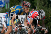 Marcus Ljungqvist of Sweden riding during Men elite road race of UCI Road Cycling World Championships in Varese, Italy. Men Elite road race of UCI Road cycling World Championships was held in Varese, Italy, on Sunday 28th of September 2008.
