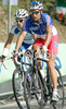 Sandy Casar of France riding during Men elite road race of UCI Road Cycling World Championships in Varese, Italy. Men Elite road race of UCI Road cycling World Championships was held in Varese, Italy, on Sunday 28th of September 2008.
