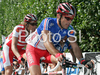 Stephane Auge of France riding during Men elite road race of UCI Road Cycling World Championships in Varese, Italy. Men Elite road race of UCI Road cycling World Championships was held in Varese, Italy, on Sunday 28th of September 2008.
