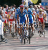 Italian team leading group during Men elite road race of UCI Road Cycling World Championships in Varese, Italy. Men Elite road race of UCI Road cycling World Championships was held in Varese, Italy, on Sunday 28th of September 2008.
