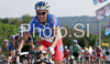 Sandy Casar of France riding during Men elite road race of UCI Road Cycling World Championships in Varese, Italy. Men Elite road race of UCI Road cycling World Championships was held in Varese, Italy, on Sunday 28th of September 2008.
