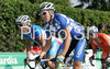 Kjell Carlstrom of Finland riding during Men elite road race of UCI Road Cycling World Championships in Varese, Italy. Men Elite road race of UCI Road cycling World Championships was held in Varese, Italy, on Sunday 28th of September 2008.
