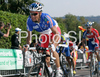 Sandy Casar of France riding during Men elite road race of UCI Road Cycling World Championships in Varese, Italy. Men Elite road race of UCI Road cycling World Championships was held in Varese, Italy, on Sunday 28th of September 2008.
