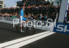 Winner Alessandro Ballan of Italy celebrating his victory in Men elite road race of UCI Road Cycling World Championships in Varese, Italy. Men Elite road race of UCI Road cycling World Championships was held in Varese, Italy, on Sunday 28th of September 2008.

