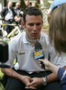 Mark Cavendish during interview at presentation of Team Columbia Highroad. Presentation of Team Columbia Highroad was held in Venezia, Italy, before start of 92nd of Giro di Italy on 8th of May 2009.
