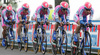 Team Lampre NGC with the Damiano Cunego of Italy riding during first stage of 92nd Giro d Italia, team time trial race. First stage of 92nd Giro d Italia was held on 9th of May 2009, in Venezia, Italy.
