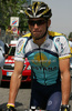 Lance Armstrong of United States (Astana) before second stage of 92nd Giro d Italia. Second stage of 92nd Giro d Italia in length of 156km was held on 10th of May 2009, and was leading riders from Venezia, Italy, to Trieste, Italy.
