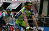 Kjell Carlstrom of Finland (Liquigas) riding during third stage of 92nd Giro d Italia. Third stage of 92nd Giro d Italia in length of 198km was held on 11th of May 2009, and was leading riders from Grado, Italy, to Valdobbiadene, Italy.
