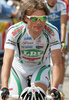 Danilo Di Luca of Italy (LPR Brakes - Farnese Vini) before fourth stage of 92nd Giro d Italia. Fourth stage of 92nd Giro d Italia in length of 162km was held on 12th of May 2009, and was leading riders from  Padova, Italy to San Martino di Castrozza, Italy.
