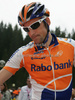 Denis Menchov of Russia (Rabobank) before fifth stage of 92nd Giro d Italia. Fifth stage of 92nd Giro d Italia in length of 125km was held on 13th of May 2009, and was leading riders from San Martino di Castrozza, Italy to Alpe di Siusi, Italy.
