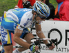 Tadej Valjavec of Slovenia (AG2R La Mondiale) in last uphill during fifth stage of 92nd Giro d Italia. Fifth stage of 92nd Giro d Italia in length of 125km was held on 13th of May 2009, and was leading riders from San Martino di Castrozza, Italy to Alpe di Siusi, Italy.
