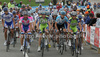 Rest of peloton in last uphill during fifth stage of 92nd Giro d Italia. Fifth stage of 92nd Giro d Italia in length of 125km was held on 13th of May 2009, and was leading riders from San Martino di Castrozza, Italy to Alpe di Siusi, Italy.
