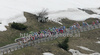 Peloton during fifth stage of 92nd Giro d Italia. Fifth stage of 92nd Giro d Italia in length of 125km was held on 13th of May 2009, and was leading riders from San Martino di Castrozza, Italy to Alpe di Siusi, Italy.
