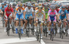 Peloton riding during sixth stage of 92nd Giro d Italia. Sixth stage of 92nd Giro d Italia in length of 248km was held on 14th of May 2009, and was leading riders from Bressanone, Italy to Mayrhofen im Zillertal, Austria.
