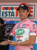 Danilo Di Luca of Italy (LPR Brakes - Farnese Vini) in the pink jersey after sixth stage of 92nd Giro d Italia. Sixth stage of 92nd Giro d Italia in length of 248km was held on 14th of May 2009, and was leading riders from Bressanone, Italy to Mayrhofen im Zillertal, Austria.
