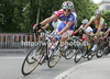 Marko Kump of Slovenia (Adria Mobil) riding in category Elite / U23 at the circuit race Kranj (Po ulicah Kranja). The race was 78 km long and was held on Sunday, 31th of may, 2009.
