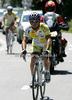 Domenico Loria of Italy (Centri della Calzatura) riding at GC Suhi dol (second category) of the second stage of Tour de Slovenie 2009 from Kamnik to Ljubljana (Ljubljana castle). The second stage was 143 km long and it was held on Friday, 19th of June, 2009.
