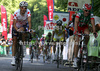 Mitja Mahoric of Slovenia (Radenska KD Financial point) finishing the second stage of Tour de Slovenie 2009 from Kamnik to Ljubljana (Ljubljana castle). The second stage was 143 km long and it was held on Friday, 19th of June, 2009.
