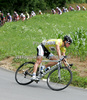 Jakob Fuglsang of Denmark (Team Saxo Bank) riding in the fourth stage of Tour de Slovenie 2009 from Sentjernej to Novo mesto. The fourth stage was 153 km long and it was held on Sunday, 21st of June, 2009.
