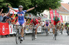 Marko Kump of Slovenia (Adria Mobil) finishing the fourth stage of Tour de Slovenie 2009 from Sentjernej to Novo mesto. The fourth stage was 153 km long and it was held on Sunday, 21st of June, 2009.

