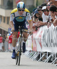 Levi Leipheimer of USA (Astana) riding at the individual time trial in the first stage of Tour de France (15,5 km).  The individual time trial was held on Saturday, 4th of july in Monaco.  <br> 
