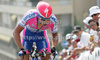 Simon Spilak of Slovenia (Lampre NGC) riding at the individual time trial in the first stage of Tour de France (15,5 km).  The individual time trial was held on Saturday, 4th of july in Monaco.  <br> 

