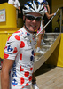 Jussi Veikkanen of Finland (Francaise des Jeux) before the start of the third stage of Tour de France from Marseille to Le Grande Motte (196,5 km).  The third stage was held on Monday, 6th of July.  <br> 
