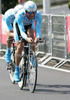 Peter Wrolich of Austria (Team Milram) riding at the team time trial of the fourth stage of Tour de France from Montpellier to Montpellier (39 km).  The fourth stage was held on Tuesday, 7th of July.  <br> 
