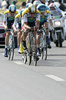 Team Astana riding at the team time trial of the fourth stage of Tour de France from Montpellier to Montpellier (39 km).  The fourth stage was held on Tuesday, 7th of July.  <br> 

