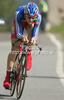 Nicolas Boisson of France riding during men U23 UCI Road cycling World Championships time trial race in Mendrisio, Switzerland. 33.2km long men U23 time trial race was held in Mendrisio, Switzerland, on 23rd of September 2009.
