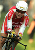 Third placed Linda Melanie Villumsen of Denmark riding during women UCI Road cycling World Championships time trial race in Mendrisio, Switzerland. 26.8km long women time trial race was held in Mendrisio, Switzerland, on 23rd of September 2009.
