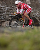 Third placed Linda Melanie Villumsen of Denmark riding during women UCI Road cycling World Championships time trial race in Mendrisio, Switzerland. 26.8km long women time trial race was held in Mendrisio, Switzerland, on 23rd of September 2009.
