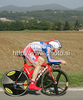 Nicolas Boisson of France riding during men U23 UCI Road cycling World Championships time trial race in Mendrisio, Switzerland. 33.2km long men U23 time trial race was held in Mendrisio, Switzerland, on 23rd of September 2009.
