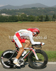 Nelson Oliveira of Portugal riding during men U23 UCI Road cycling World Championships time trial race in Mendrisio, Switzerland. 33.2km long men U23 time trial race was held in Mendrisio, Switzerland, on 23rd of September 2009.
