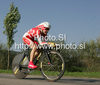 Linda Melanie Villumsen of Denmark riding during women UCI Road cycling World Championships time trial race in Mendrisio, Switzerland. 26.8km long women time trial race was held in Mendrisio, Switzerland, on 23rd of September 2009.
